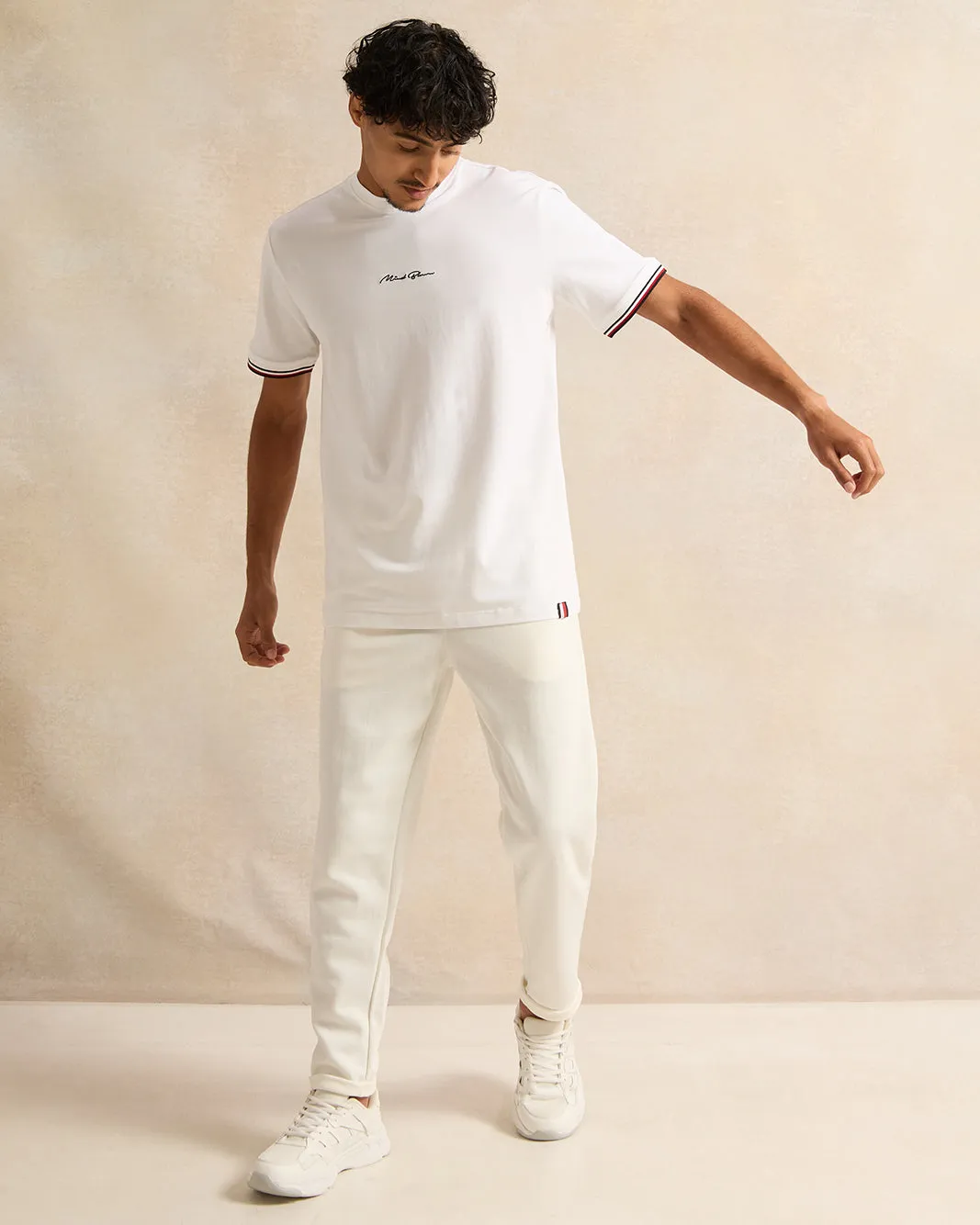 Men White Printed T-Shirt sold by Redtag product image thumbnail 2