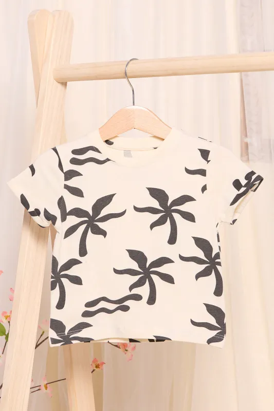 Infant Boys White Palm T-shirt sold by Redtag