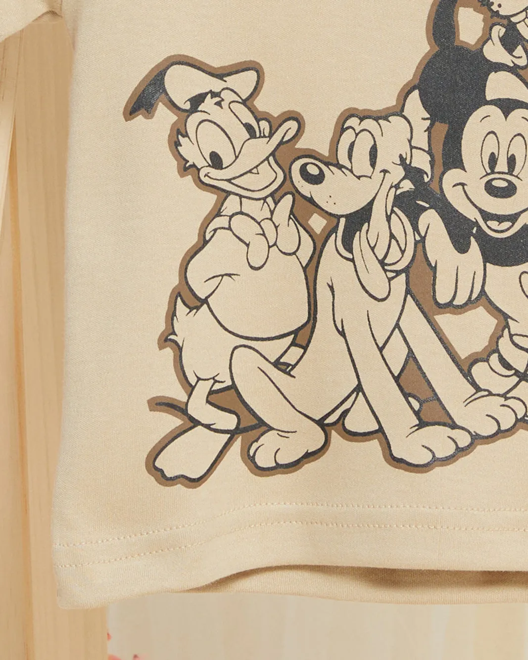 Infant Boys Beige Mickey Printed T-Shirt sold by Redtag product image thumbnail 3