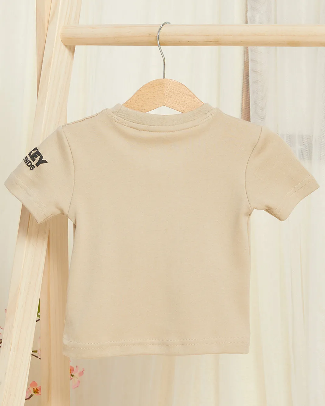 Infant Boys Beige Mickey Printed T-Shirt sold by Redtag product image thumbnail 4