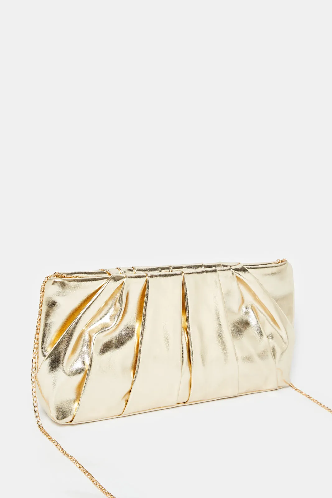 Women Gold Embellished Clutch sold by Redtag product image thumbnail 2