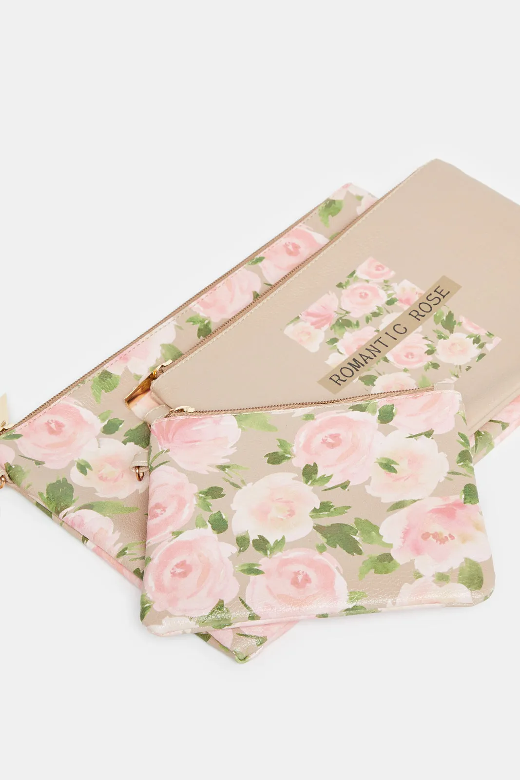 Women Pink Cosmetic Pouch Set (3 Piece) sold by Redtag product image thumbnail 3