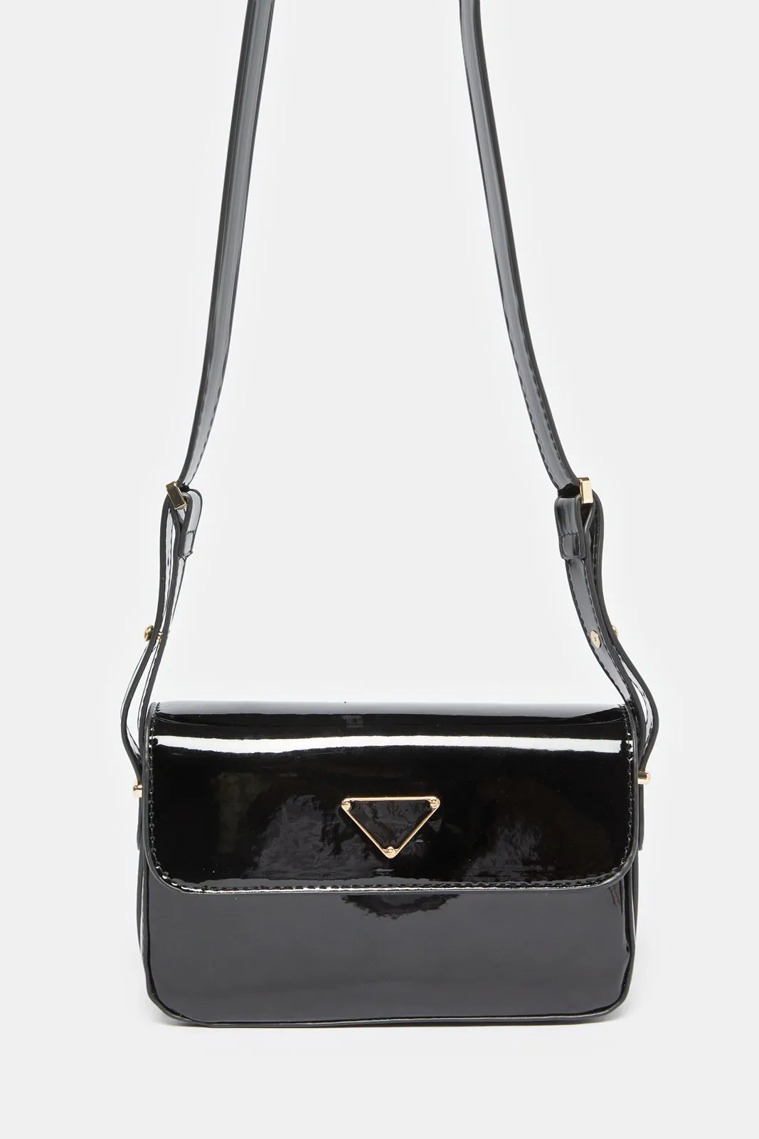 Women Black Embellished Messenger Bag sold by Redtag