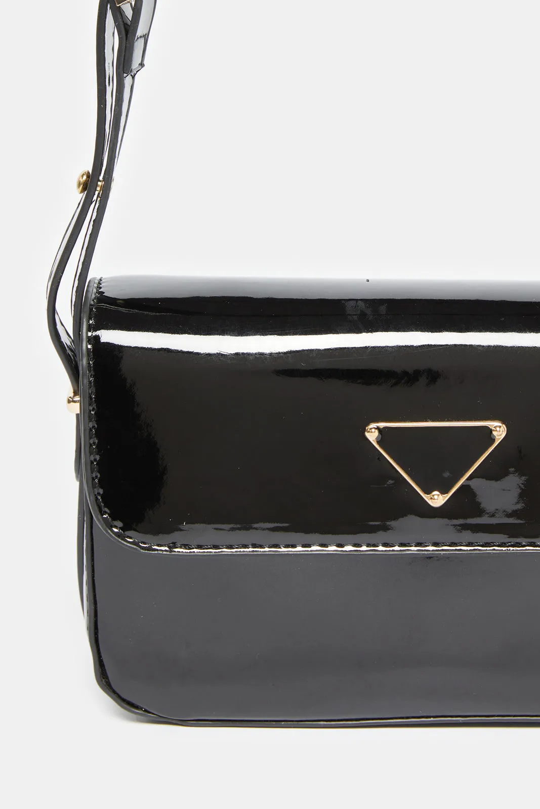 Women Black Embellished Messenger Bag sold by Redtag product image thumbnail 3