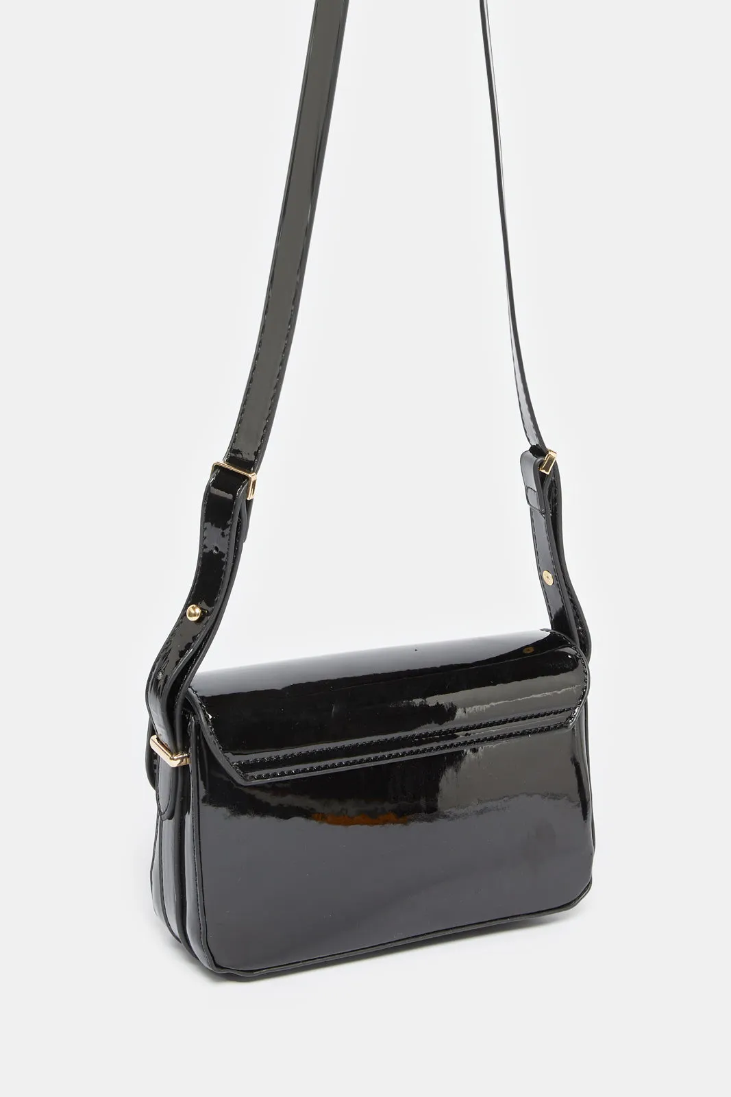 Women Black Embellished Messenger Bag sold by Redtag product image thumbnail 2