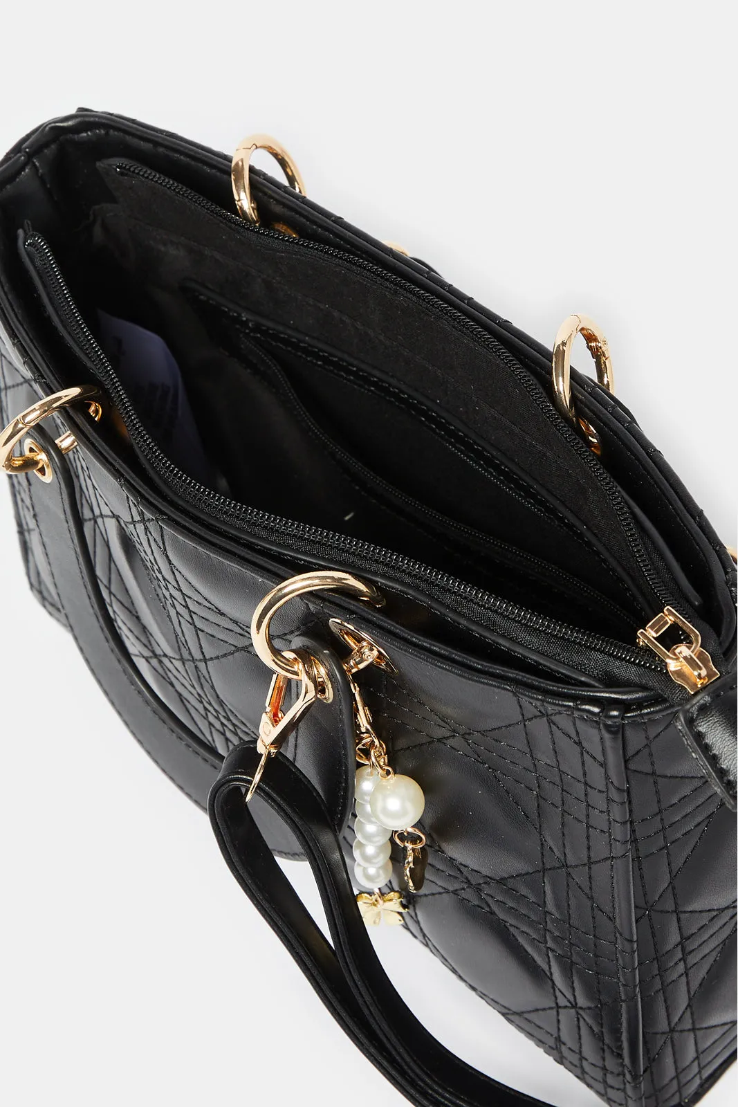 Women Black Embellished Ladies Bags sold by Redtag product image thumbnail 4