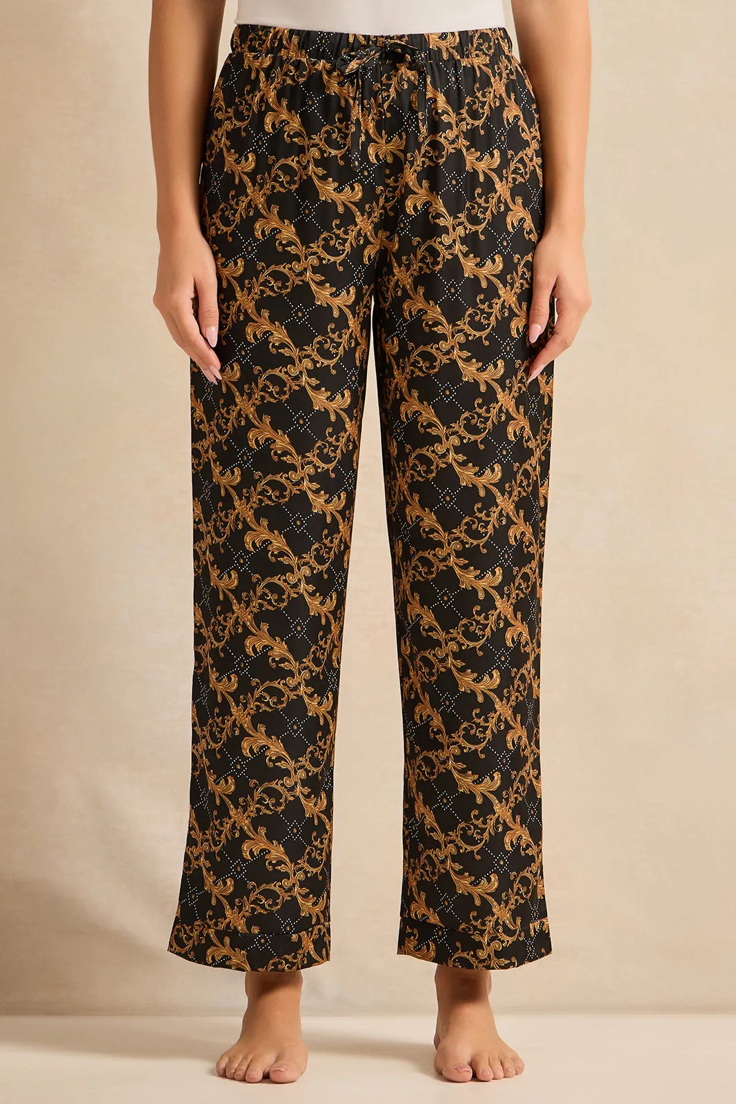 Women Black Satin Classic Pyjama Set (2 Piece) sold by Redtag product image thumbnail 3