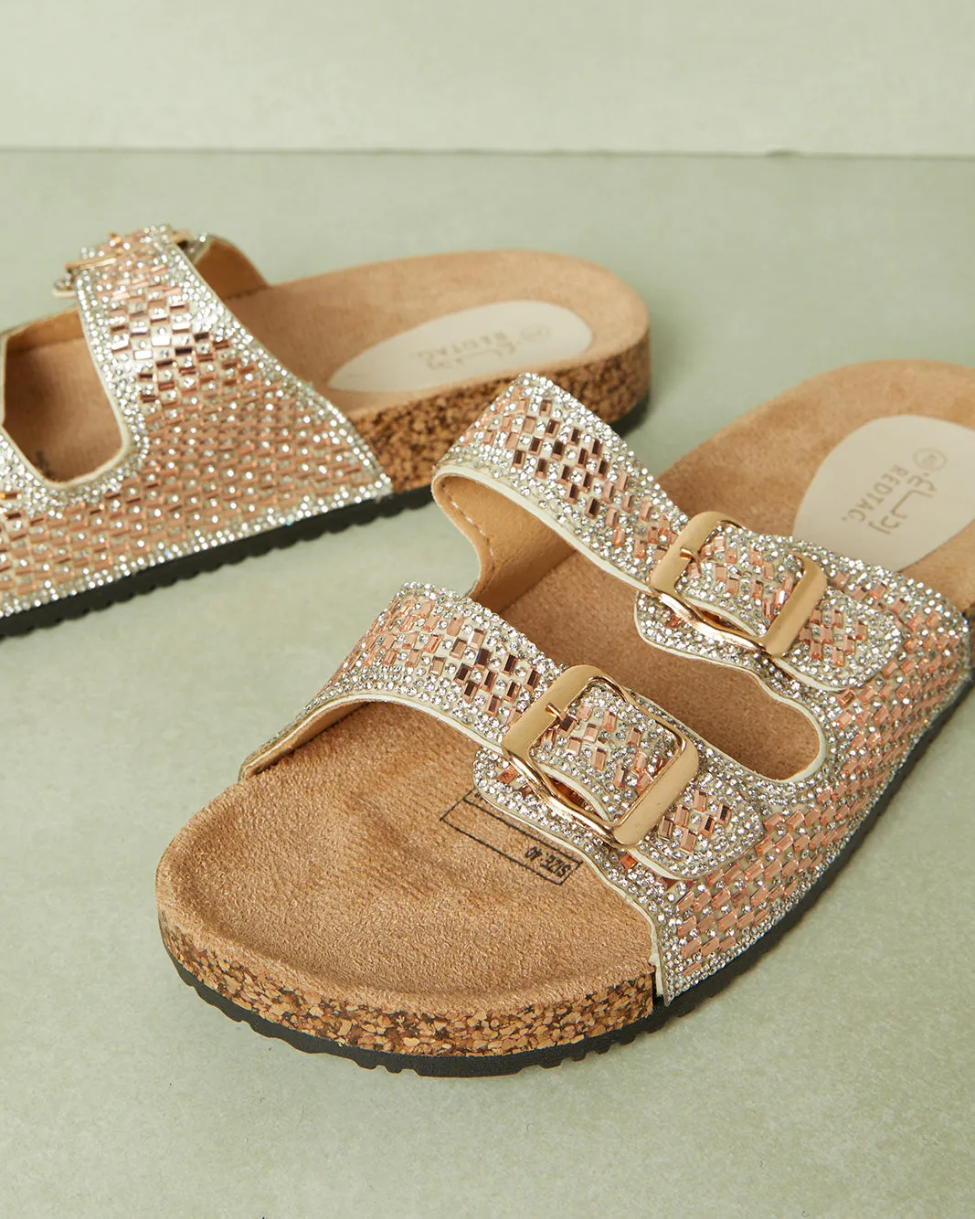 Women Taupe Embellished Mule sold by Redtag product image thumbnail 3