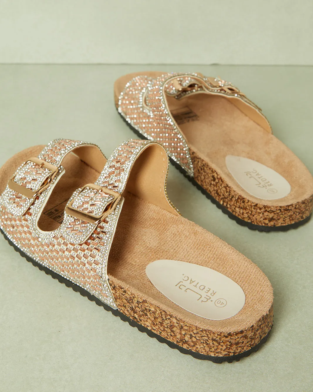 Women Taupe Embellished Mule sold by Redtag product image thumbnail 4