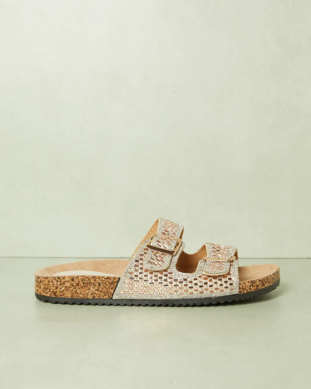 Women Taupe Embellished Mule sold by Redtag