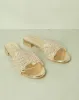 Women Gold Embellished Mule sold by Redtag