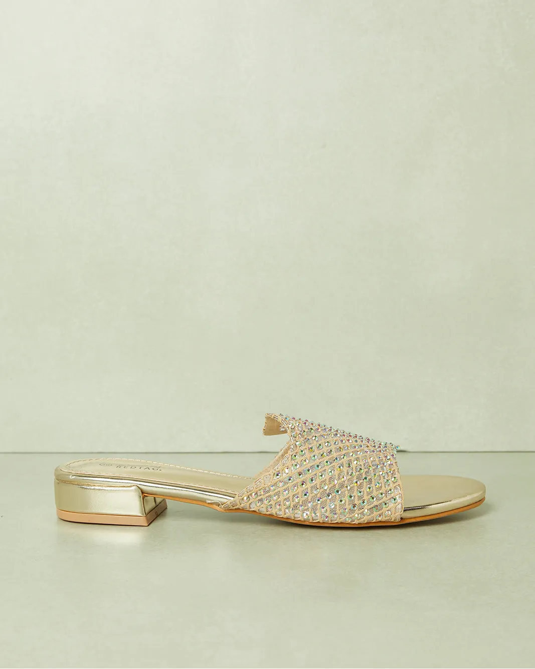 Women Gold Embellished Mule sold by Redtag