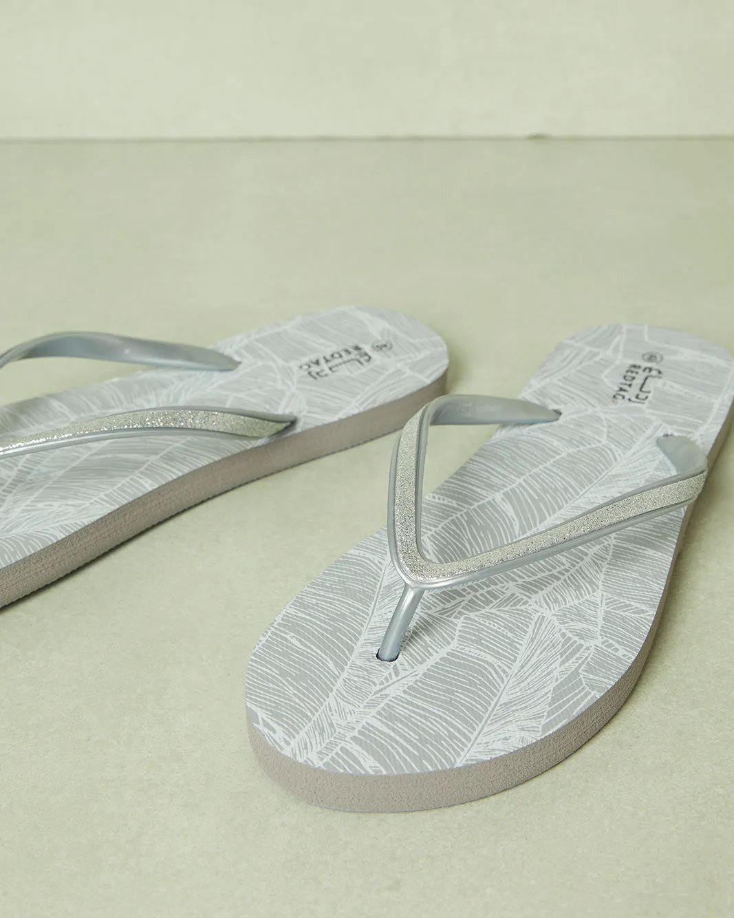 Women Grey Embellished Flip Flop sold by Redtag product image thumbnail 3