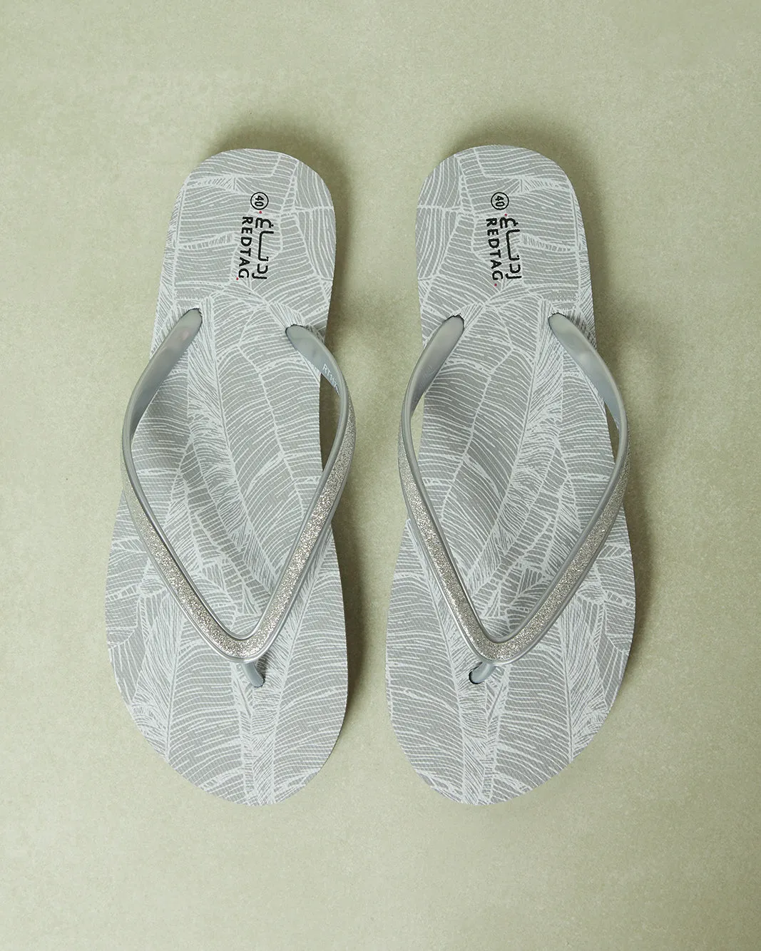 Women Grey Embellished Flip Flop sold by Redtag product image thumbnail 2