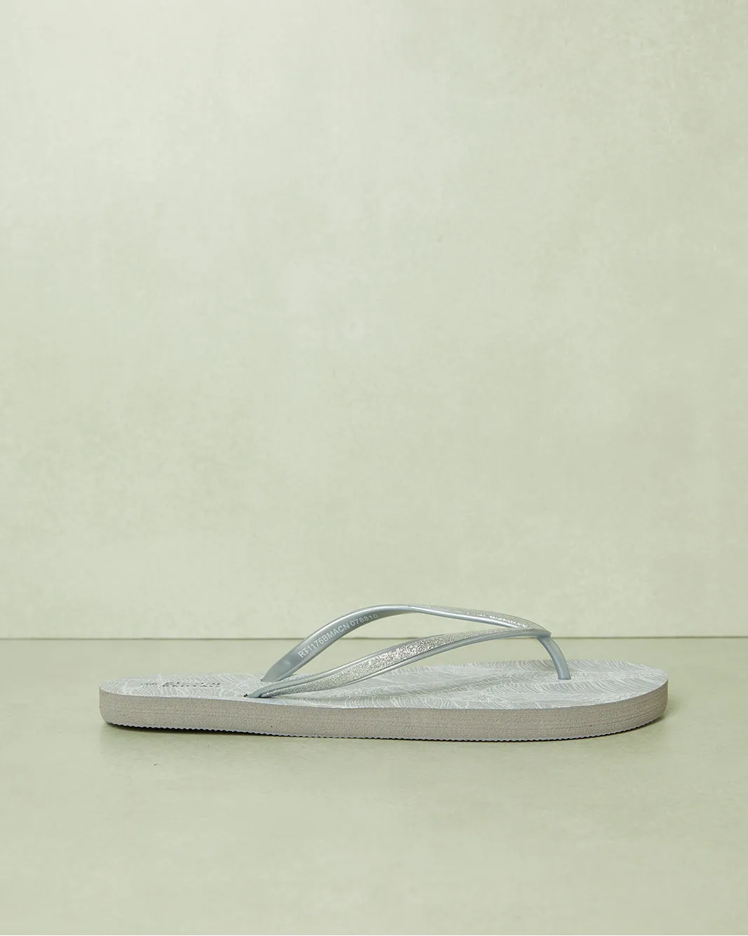 Women Grey Embellished Flip Flop sold by Redtag