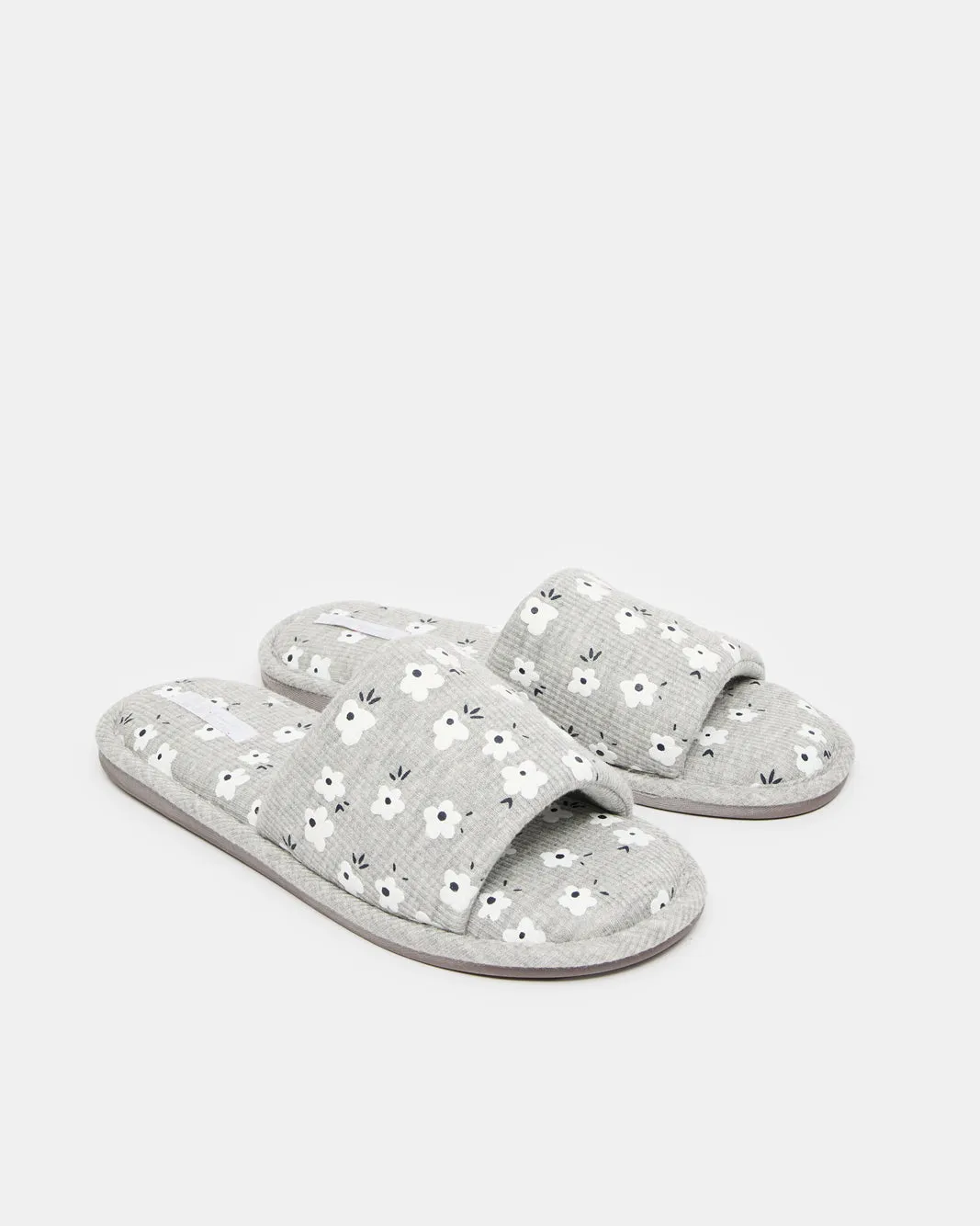 Women Grey Printed Slipper sold by Redtag product image thumbnail 2