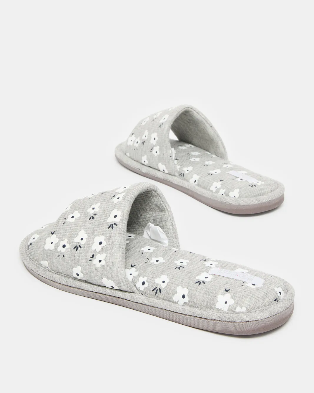 Women Grey Printed Slipper sold by Redtag product image thumbnail 4