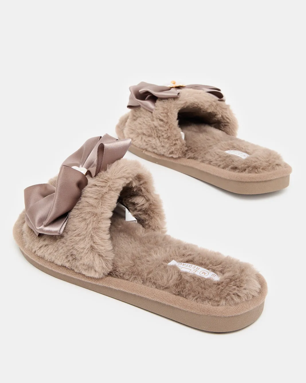 Women Taupe Embellished Slipper sold by Redtag product image thumbnail 4