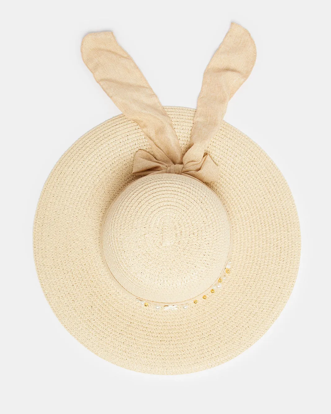 Women Beige Embellished Hat sold by Redtag product image thumbnail 3