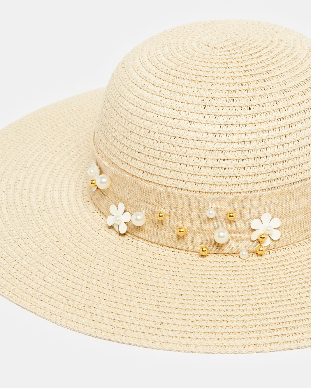 Women Beige Embellished Hat sold by Redtag product image thumbnail 2