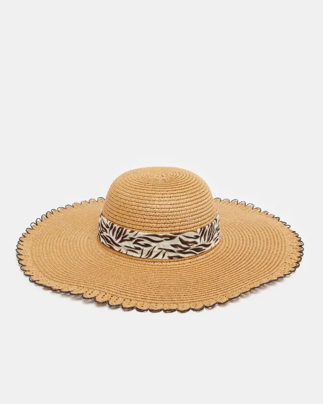 Women Beige Embellished Hat sold by Redtag