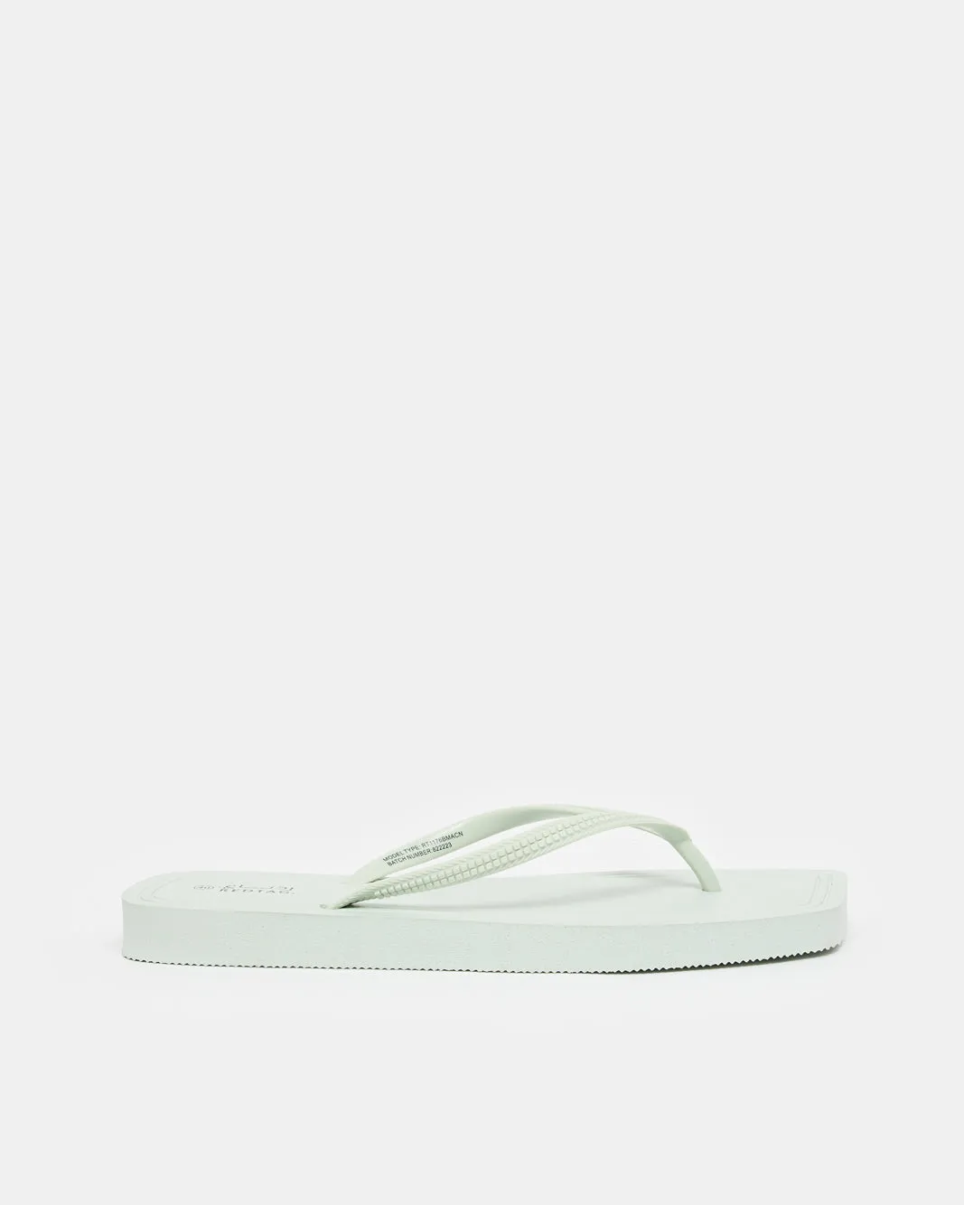 Women Green Square Toe Flip Flop sold by Redtag