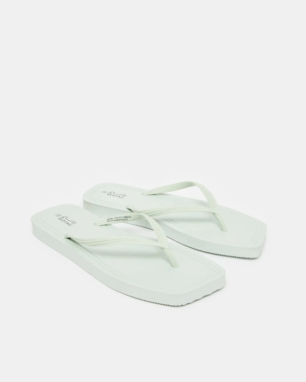 Women Green Square Toe Flip Flop sold by Redtag product image thumbnail 2