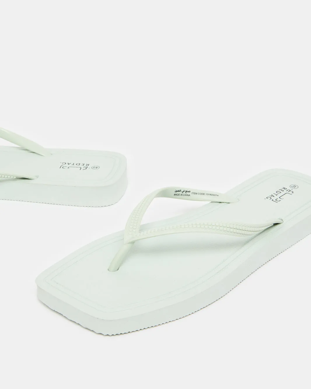 Women Green Square Toe Flip Flop sold by Redtag product image thumbnail 3