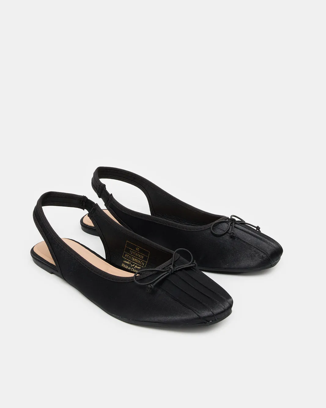 Women Black Embellished Slingback sold by Redtag product image thumbnail 2