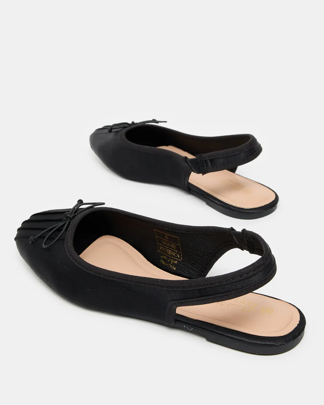 Women Black Embellished Slingback sold by Redtag product image thumbnail 4