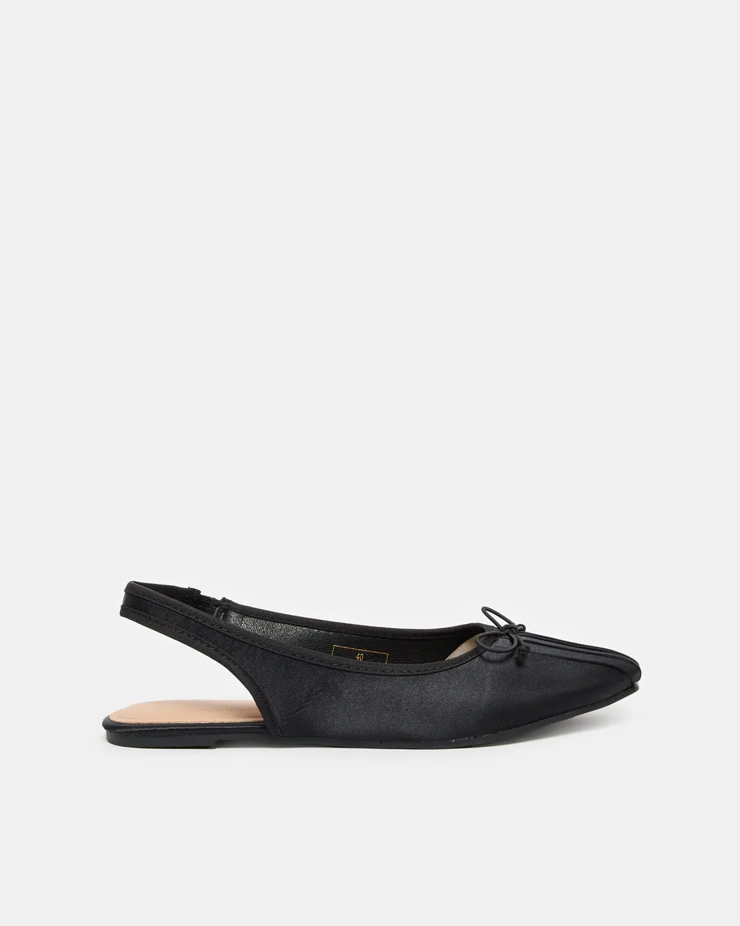 Women Black Embellished Slingback sold by Redtag