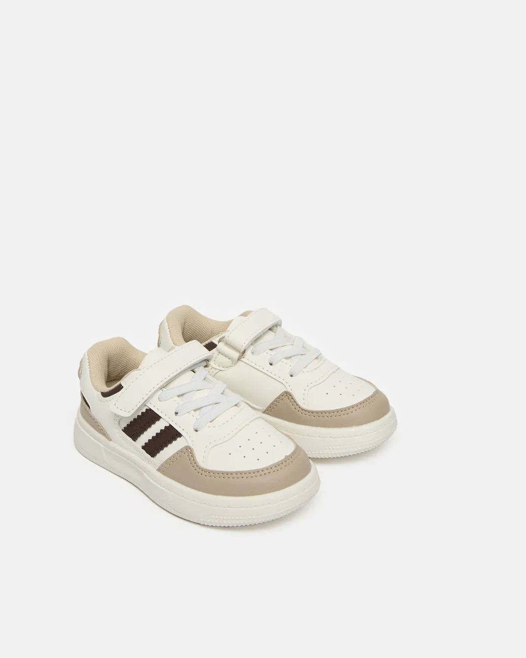 Boys White Color Block Sneakers sold by Redtag product image thumbnail 2