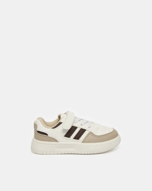 Boys White Color Block Sneakers sold by Redtag