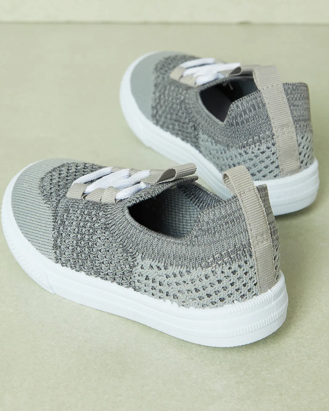 Boys Grey Knitted Slip-On Shoes sold by Redtag product image thumbnail 4