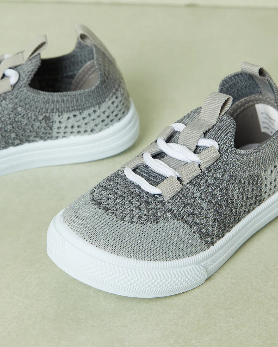 Boys Grey Knitted Slip-On Shoes sold by Redtag product image thumbnail 3