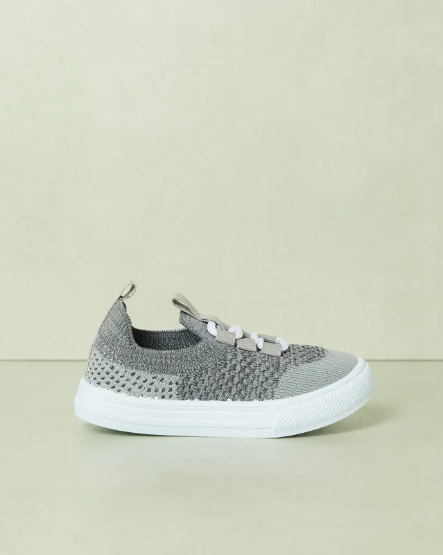Boys Grey Knitted Slip-On Shoes sold by Redtag