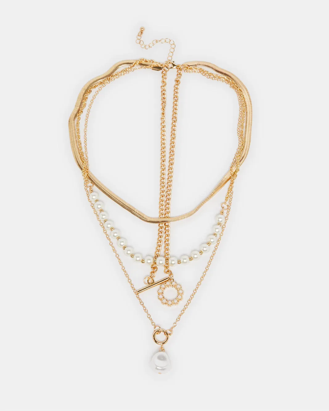 Women Gold Embellished Necklace sold by Redtag