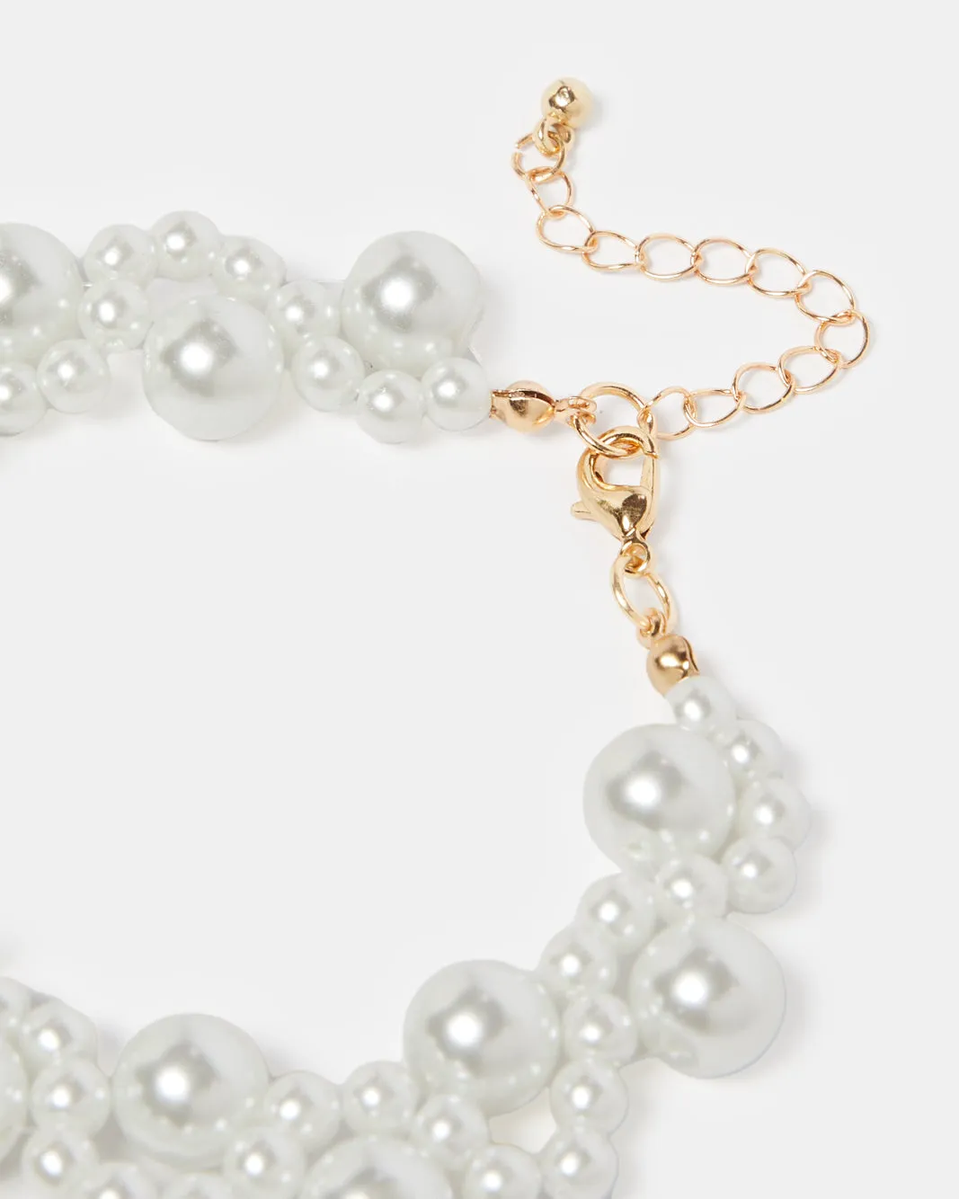 Women White Embellished Pearl Bracelet sold by Redtag product image thumbnail 4