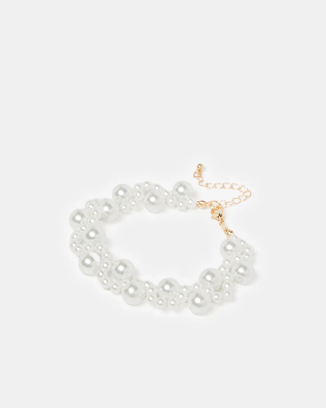 Women White Embellished Pearl Bracelet sold by Redtag product image thumbnail 2