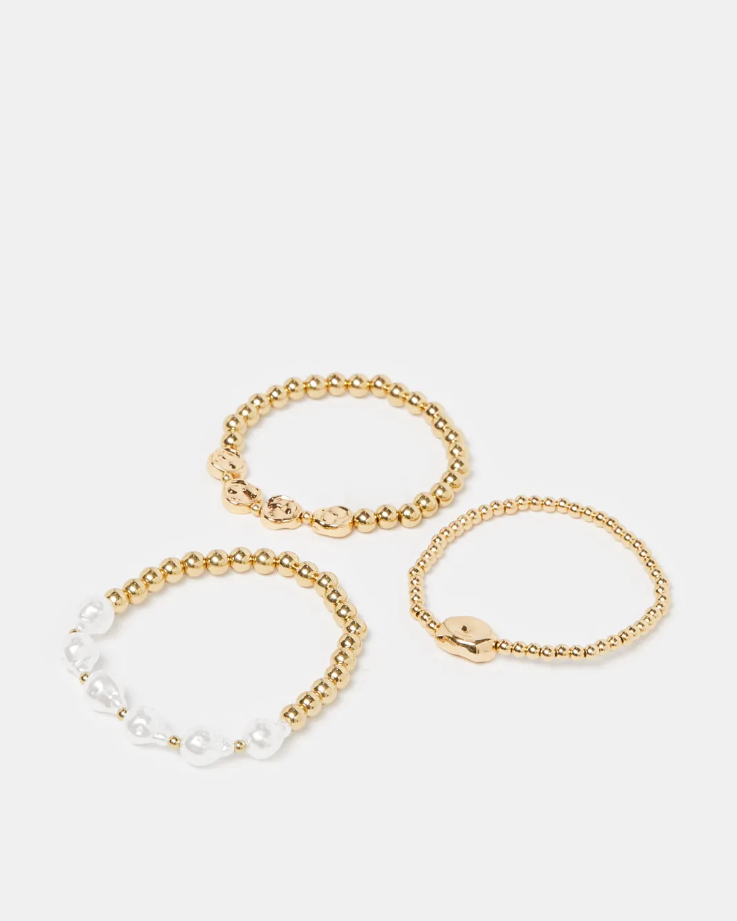Women Gold Embellished Bracelets Set (3 Piece) sold by Redtag product image thumbnail 2
