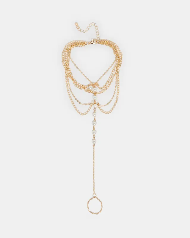 Women Gold  Embellished Anklet sold by Redtag