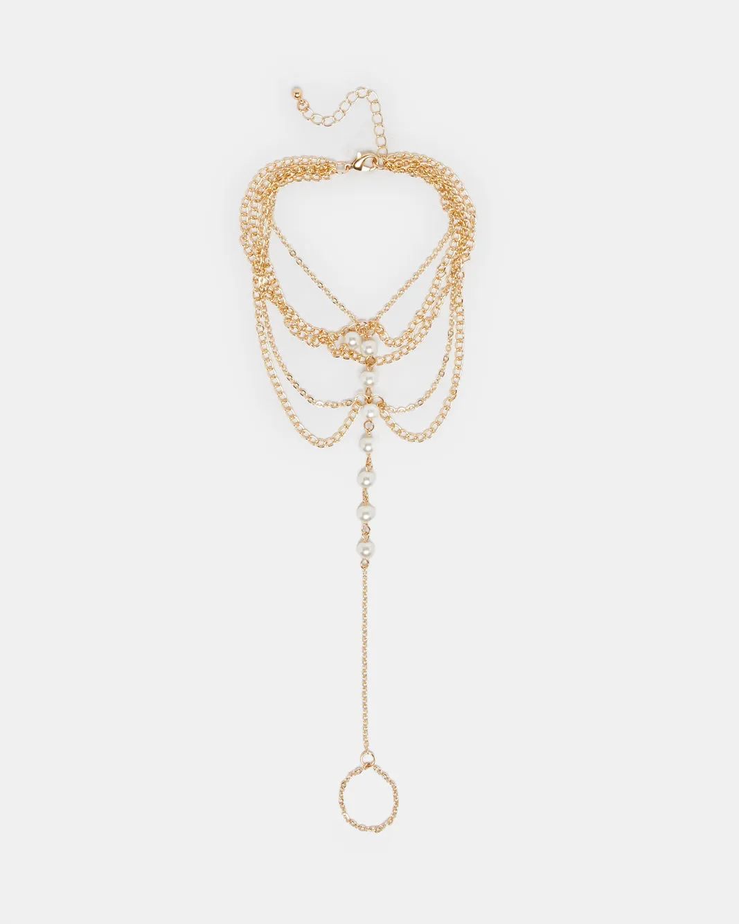 Women Gold Embellished Anklet sold by Redtag