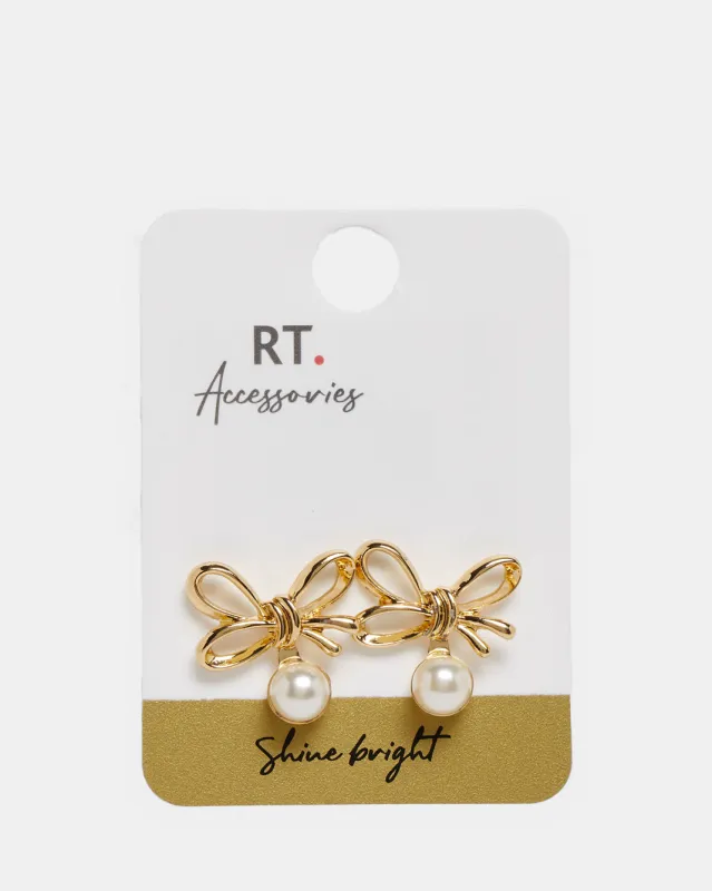 Women Gold  Embellished Earring sold by Redtag