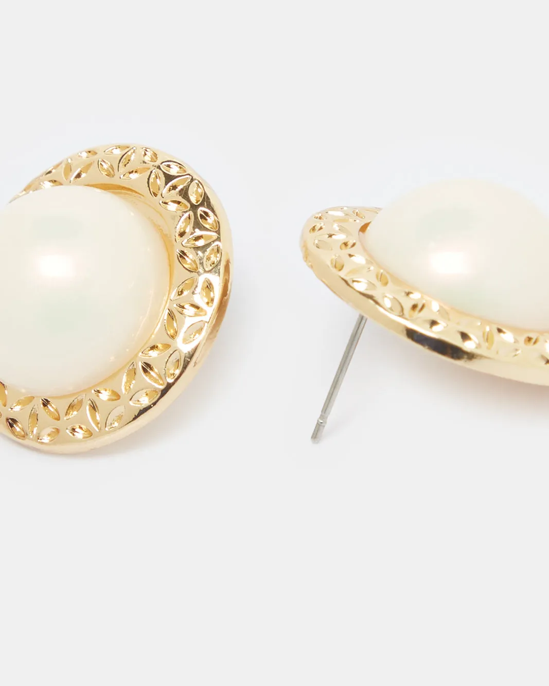 Women Gold Embellished Earring sold by Redtag product image thumbnail 3