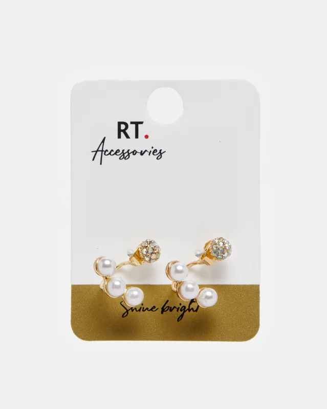Women Gold  Embellished Earring sold by Redtag