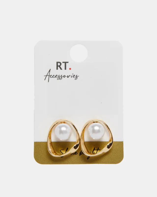 Women Gold  Embellished Earring sold by Redtag