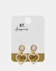Women Gold  Embellished Earring sold by Redtag