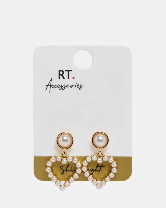 Women Gold  Embellished Earring sold by Redtag
