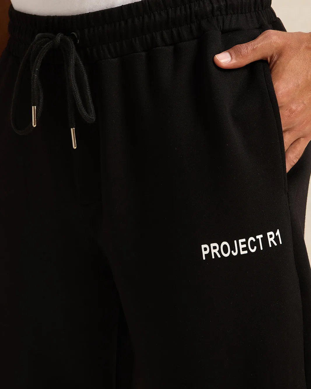 Men Black Placement Print Lounge Pants sold by Redtag product image thumbnail 4