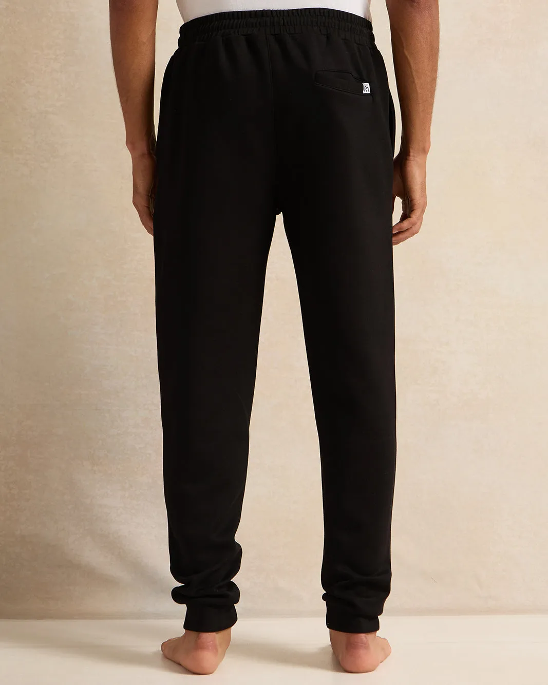 Men Black Placement Print Lounge Pants sold by Redtag product image thumbnail 3